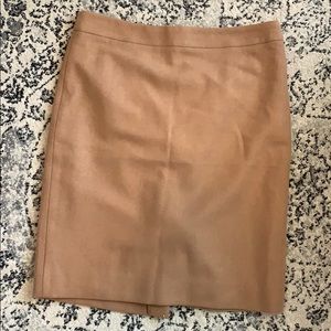 NWT JCrew Factory camel pencil skirt - 6